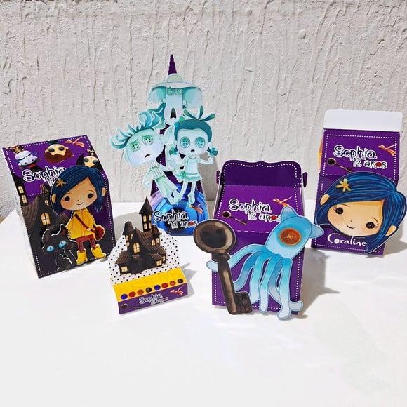 Kit Caixinhas- Coraline (50 Itens)