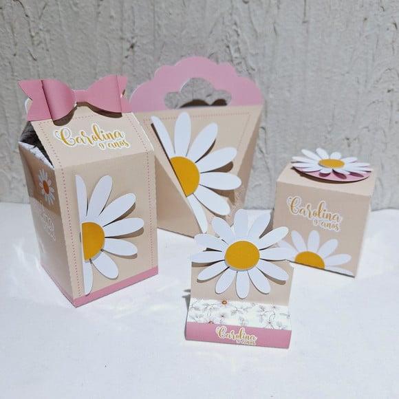 Kit Caixinhas- Margaridas (40 Itens )