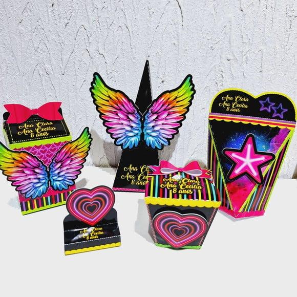 Kit Caixinhas- Neon (50 Itens )