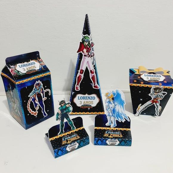 Kit Cavaleiros do Zodiaco - 50 Itens