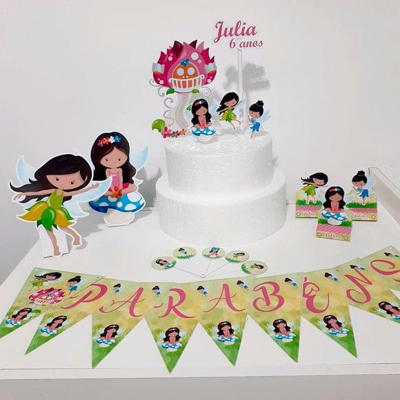 Kit Fadas - Festa em Casa (32 Itens)