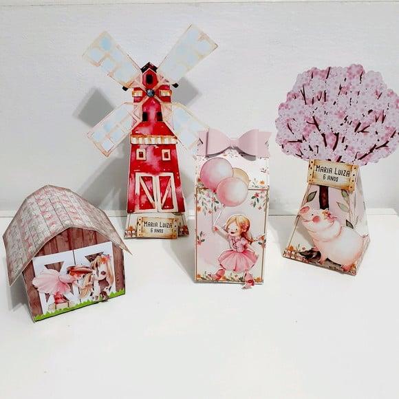 Kit Fazendinha Menina (40 Itens)