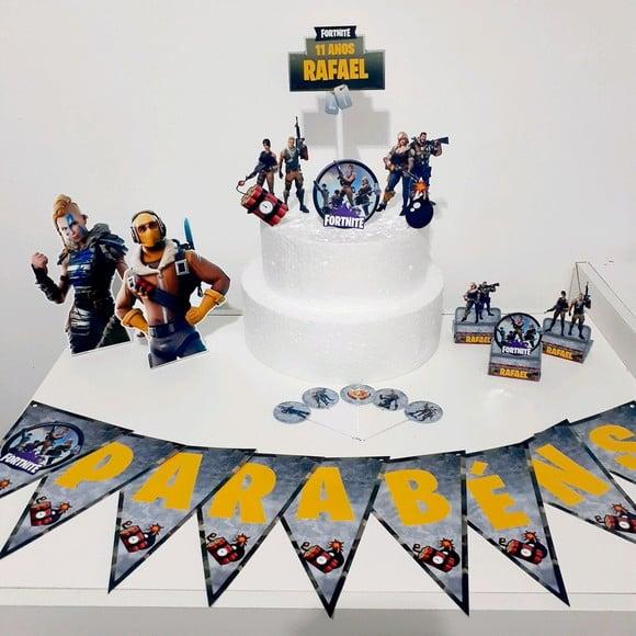 Kit Fortnite - Festa em Casa (32 Itens)
