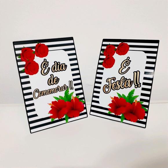 Kit Floral - Festa em Casa (32 Itens)
