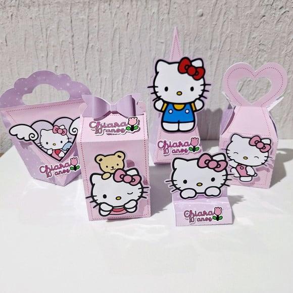 Kit Hello Kitty - Rosa e Lilás Candy - 50 Itens