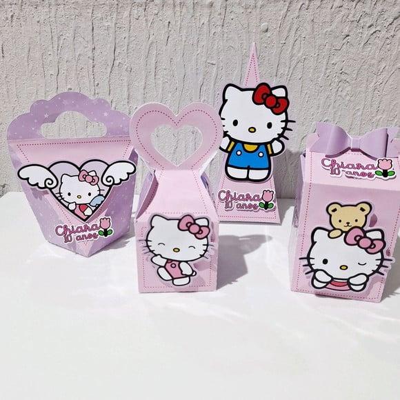Kit Hello Kitty - Rosa e Lilás Candy - 40 Itens