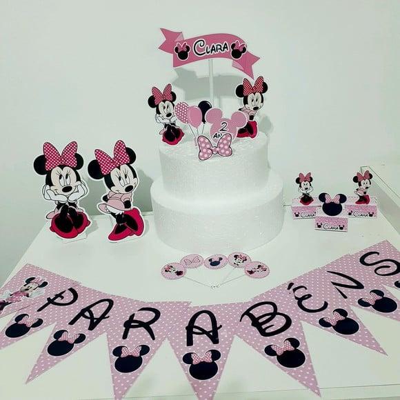 Kit Minnie - Festa em Casa (32 Itens)