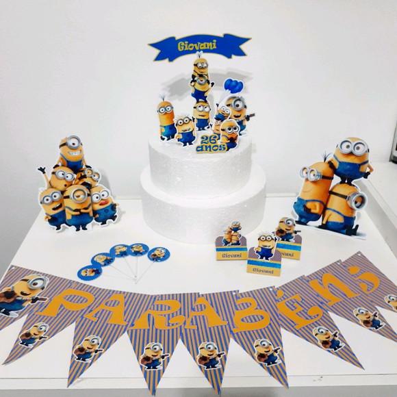 Kit Minnions - Festa em Casa (32 Itens)