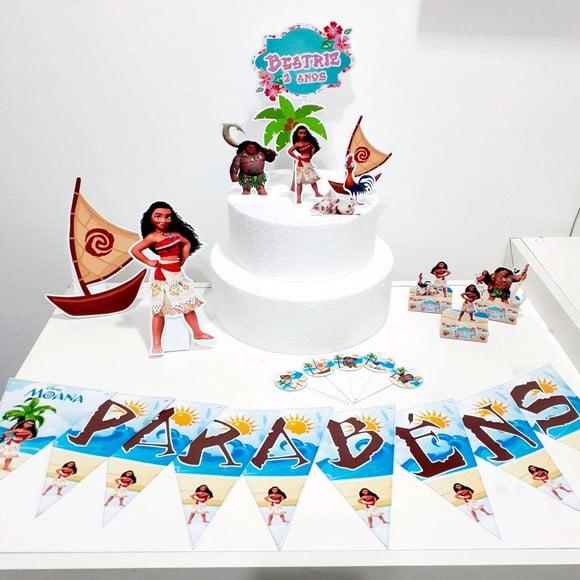 Kit Moana - Festa em Casa (32 Itens)