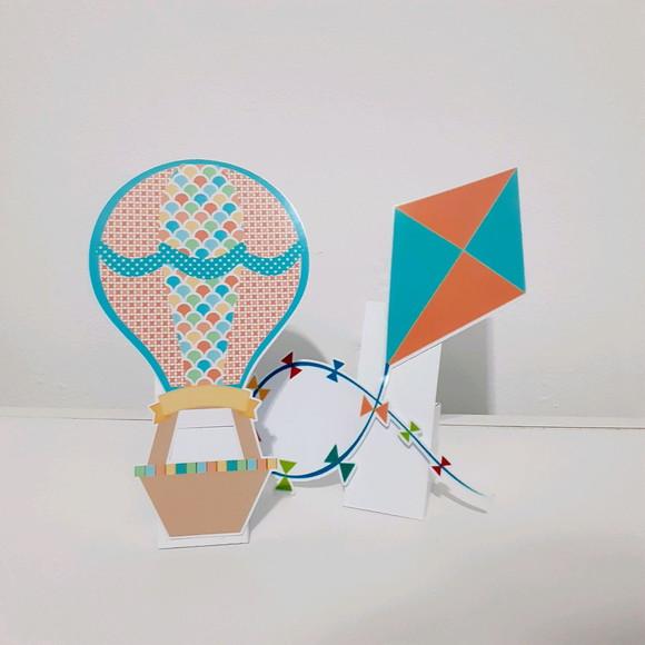 Kit Pipa, Catavento e Balão - Festa em Casa (32 Itens)