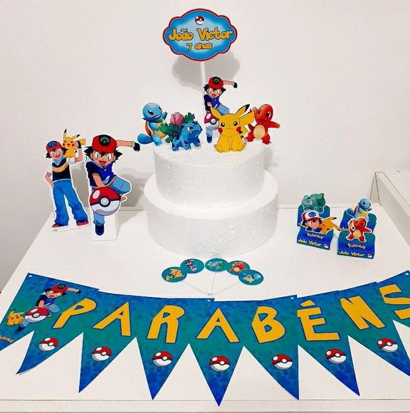 Kit Pokémon - Festa em Casa (32 Itens)