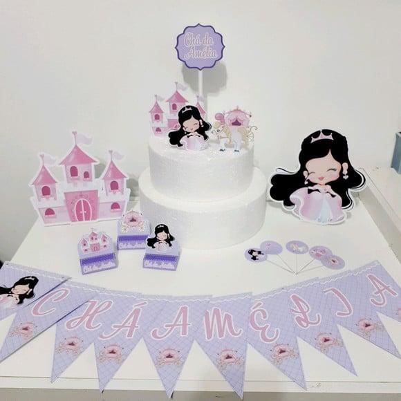 Kit Princesa- Festa em Casa (32 Itens)