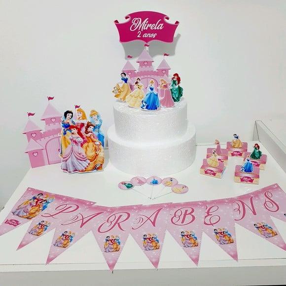 Kit Princesas- Festa em Casa (32 Itens)