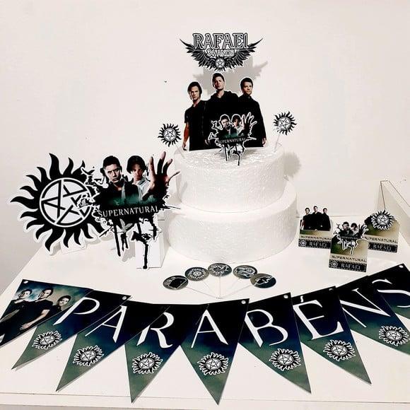 Kit Supernatural- Festa em Casa (32 Itens)