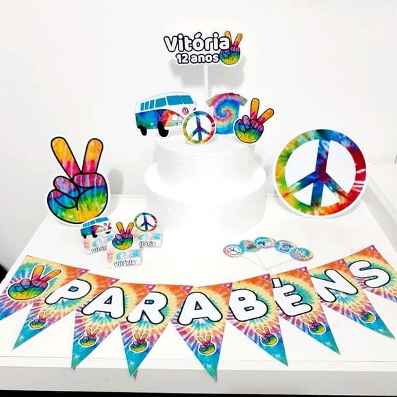 Kit Tie Dye - Festa em Casa (32 Itens)