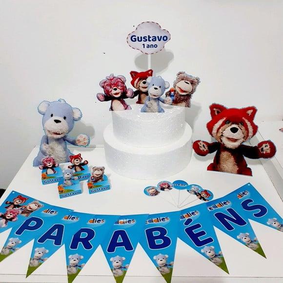 Kit Teddies - Festa em Casa (32 Itens)