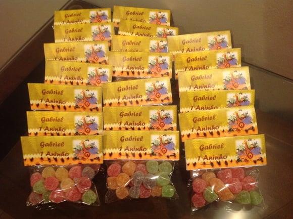 Lapela para Bala de Goma