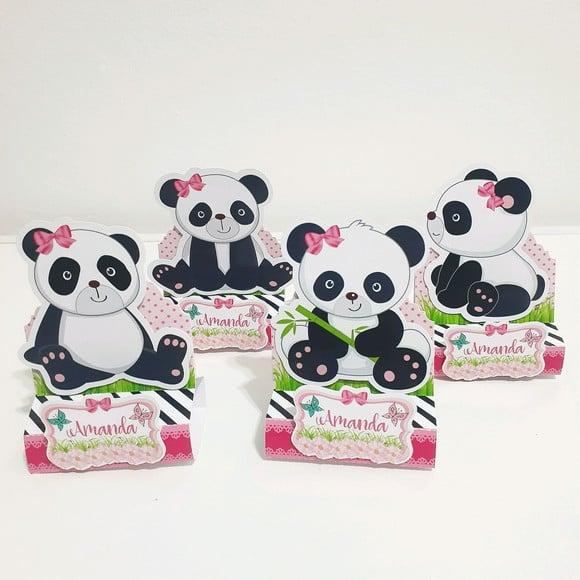 Porta Bis Duplo - Panda Rosa