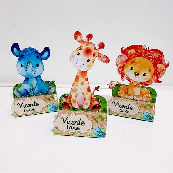 Porta Bis Duplo - Safari Aquarela