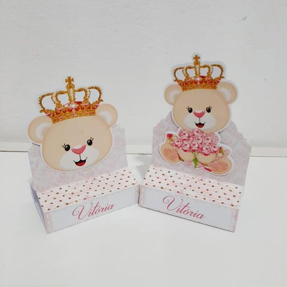 Porta Bis Duplo- Ursinha Princesa