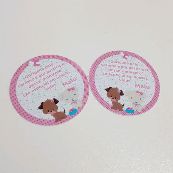 Tag Cachorrinho 5x5 cm