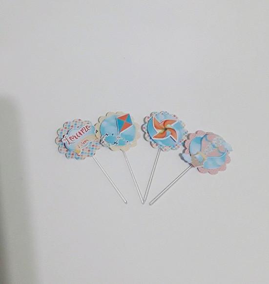 Tag para Docinhos - Balão. Pipa e Catavento