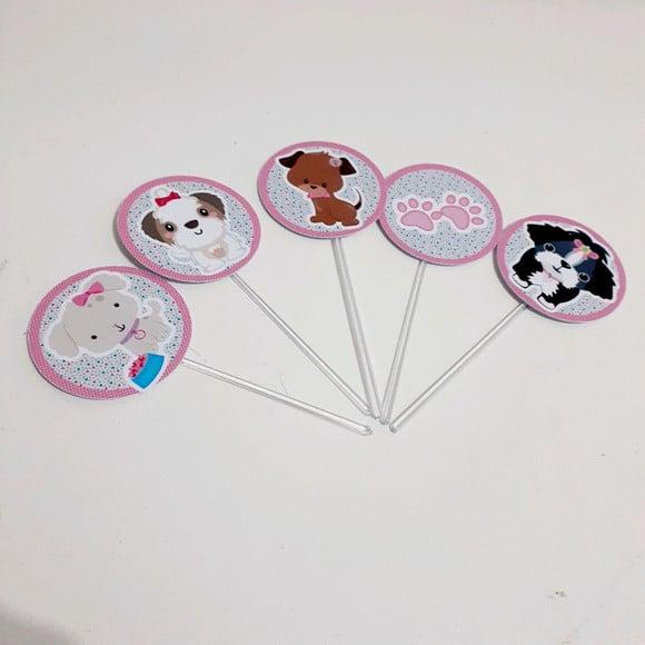 Tag para Docinhos - Cachorrinhas