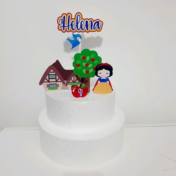 Topo de Bolo - Branca de Neve Cute