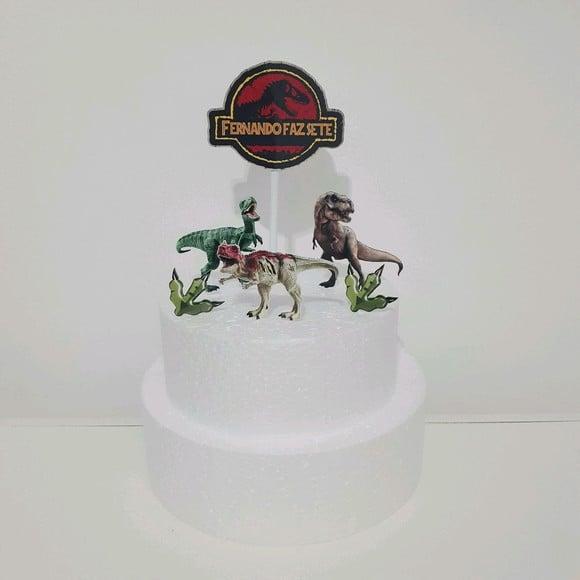 Topo de Bolo - Jurassic Park