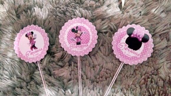 Topper Minnie Rosa (50 Un)