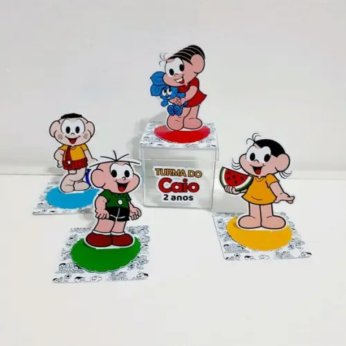 Aplique pra Cx Acrilica - Turma da Monica