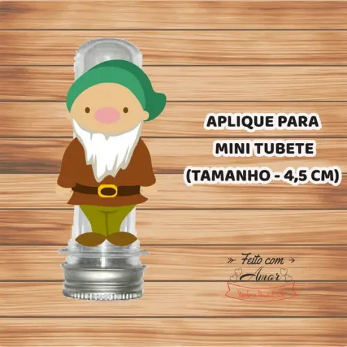 Aplique pra Tubete - 7 Anões Cute