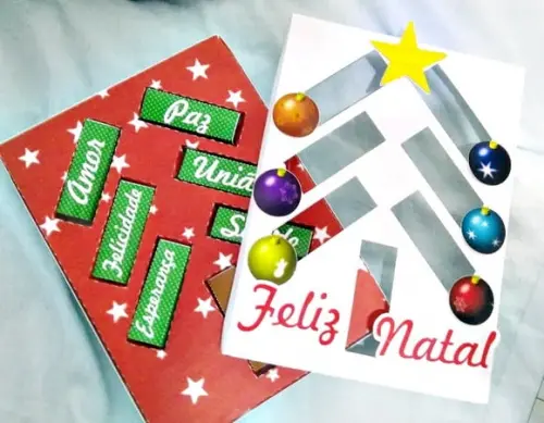 Caixa Arvores de Natal com 7 Bis (lacta )