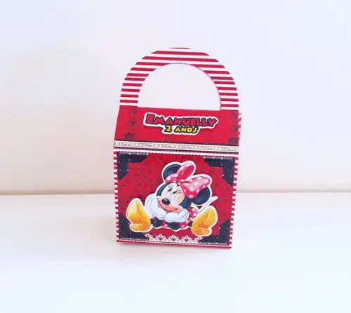 Caixa Bolsinha - Minnie Vermelha