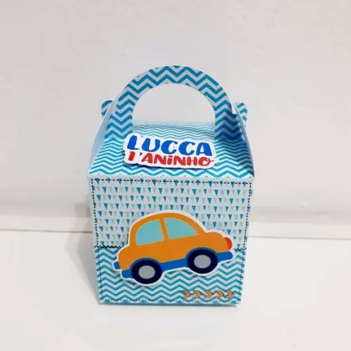 Caixa com Alça - Carrinhos