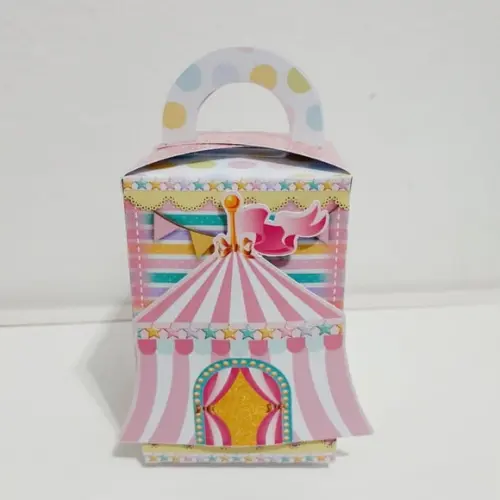 Caixa com Alça - Circo Rosa