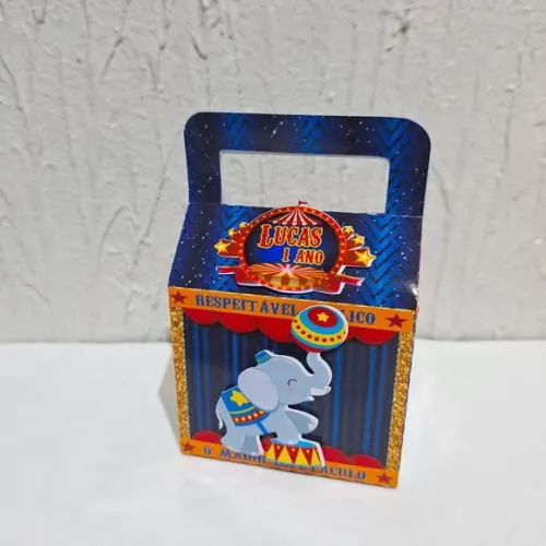 Caixa com Alça - Circo Vintage
