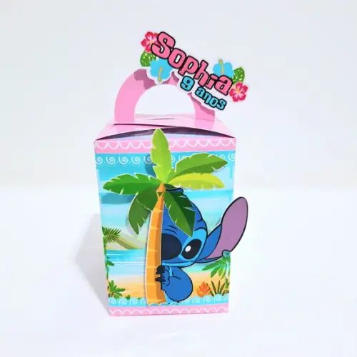 Caixa com Alça - Stitch e Angel
