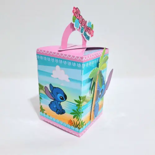 Caixa com Alça - Stitch e Angel