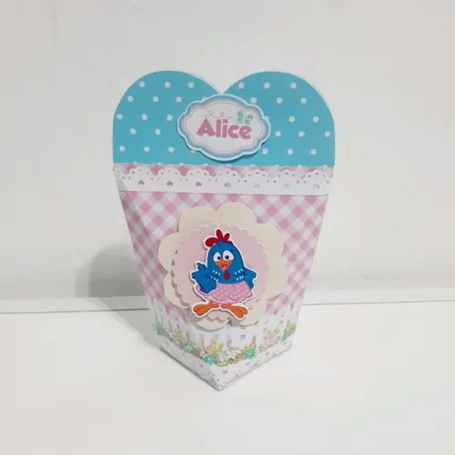 Caixa Coração - Galinha Pintadinha