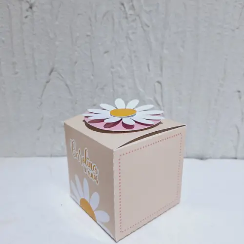 Caixa Cubo - Margaridas