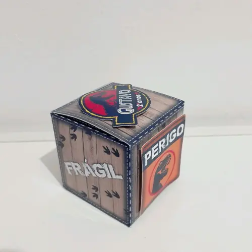 Caixa Cubo - Jurassic Park