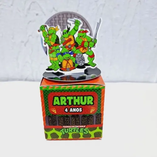 Caixa Cubo - Tartaruga Ninja