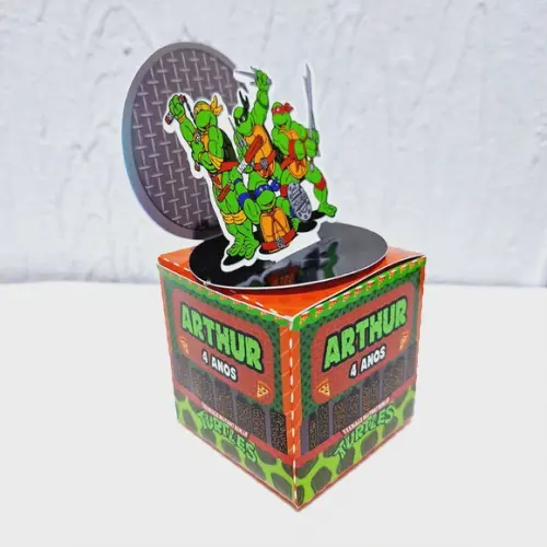 Caixa Cubo - Tartaruga Ninja
