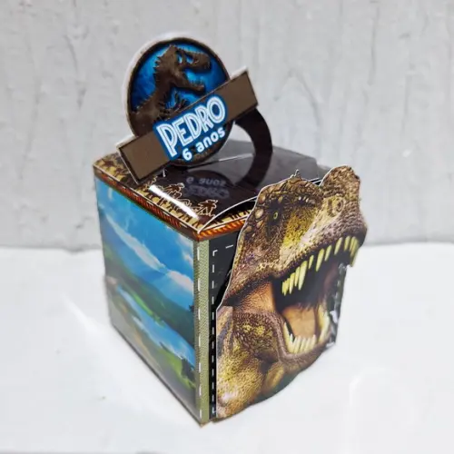 Caixa Cubo com Alça - Jurassic World