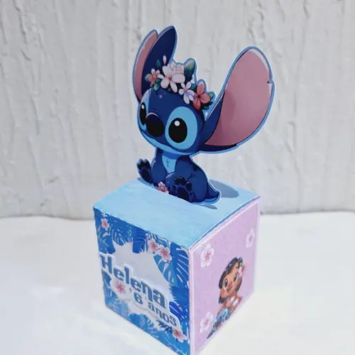 Caixa Cubo - Stitch