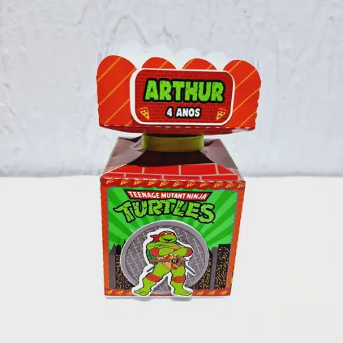 Caixa Meia Bala - Tartaruga Ninja