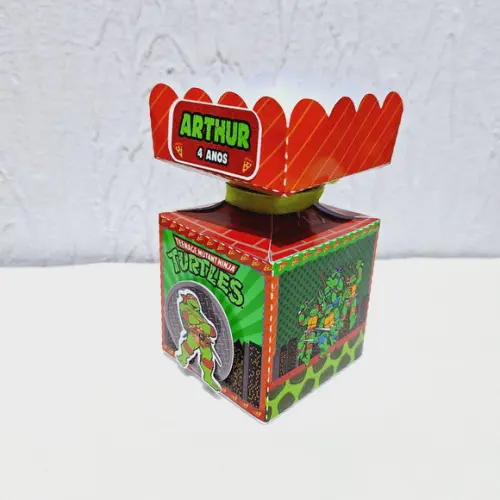 Caixa Meia Bala - Tartaruga Ninja