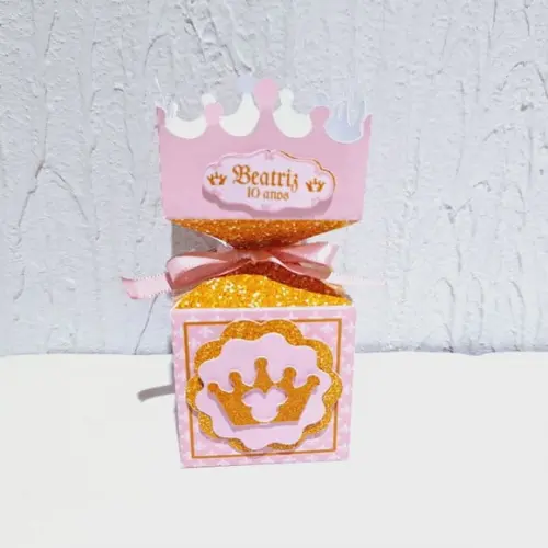 Caixa Meia Bala- Minnie Realeza