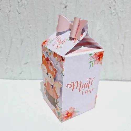 Caixa Milk - Bosque Aquarela Rosa